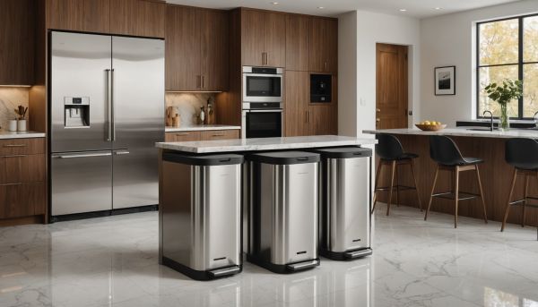 Poubelles élégantes et pratiques pour chaque espace de vie